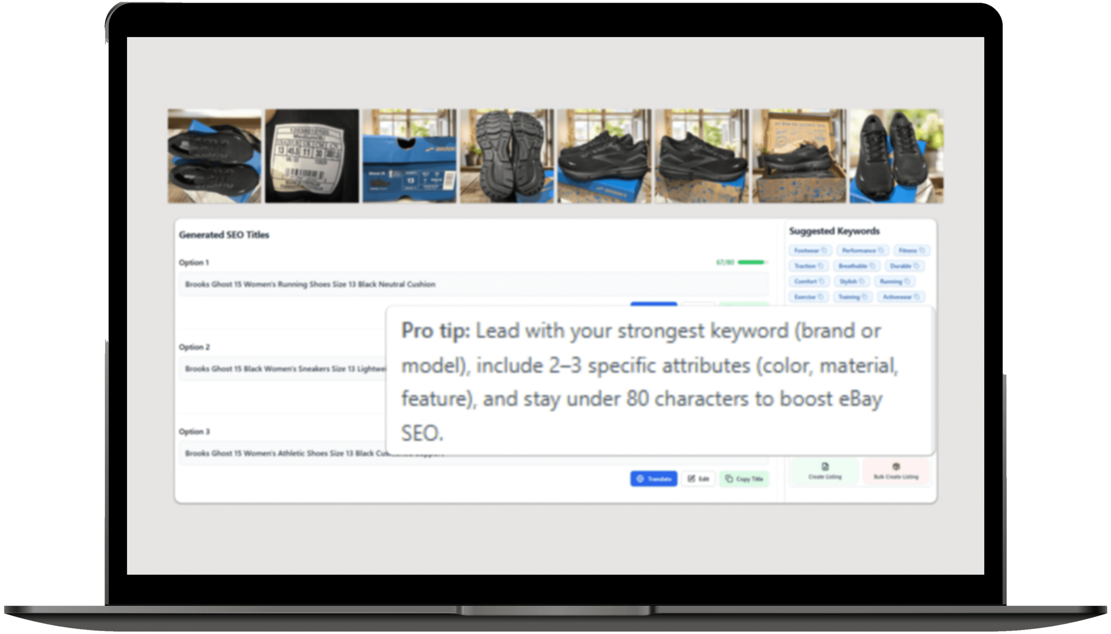 eBay compliant title formatting