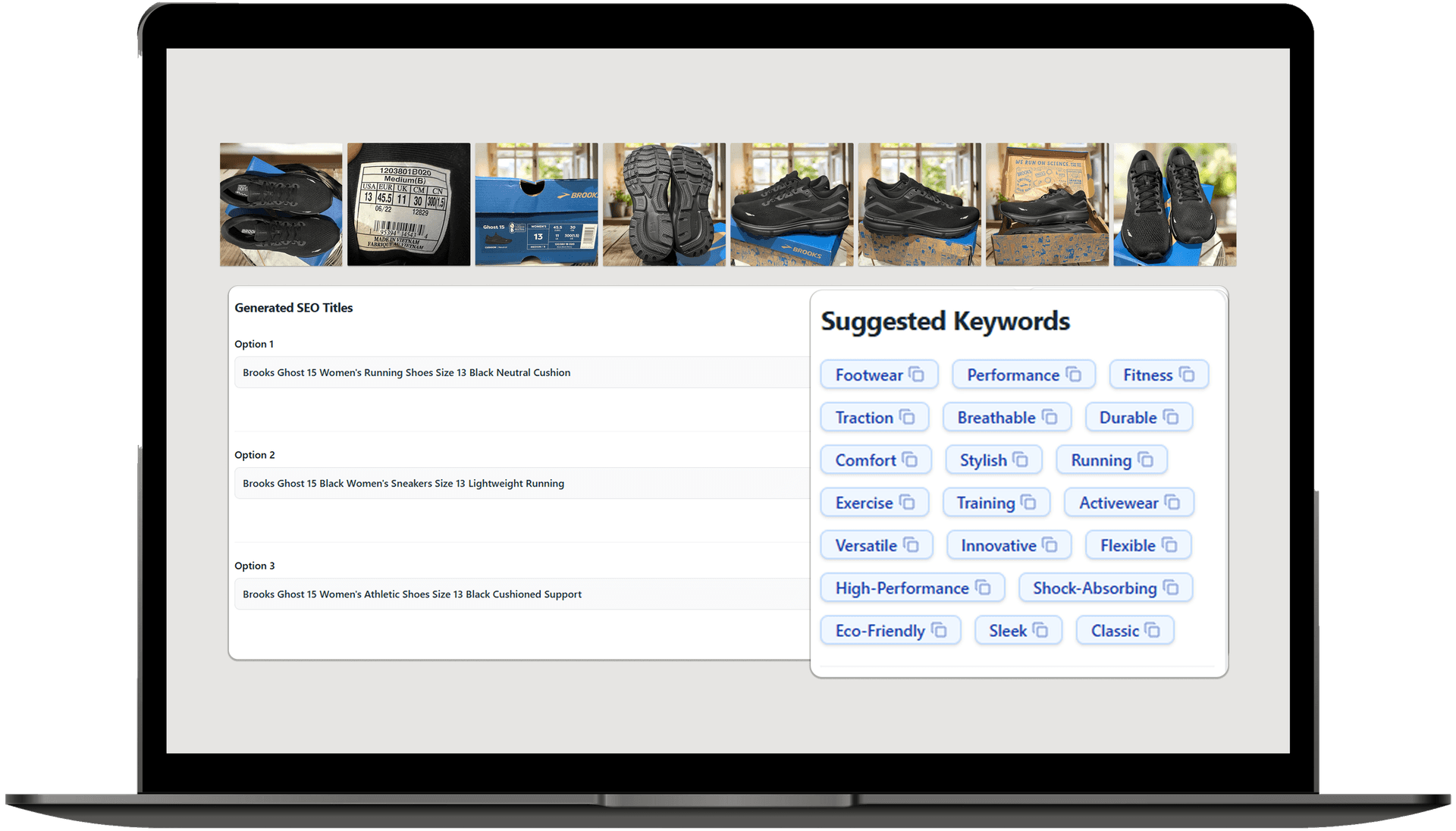 Suggested keyword badges