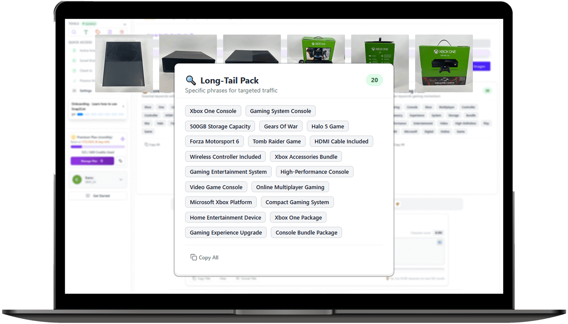 Long-tail keyword list