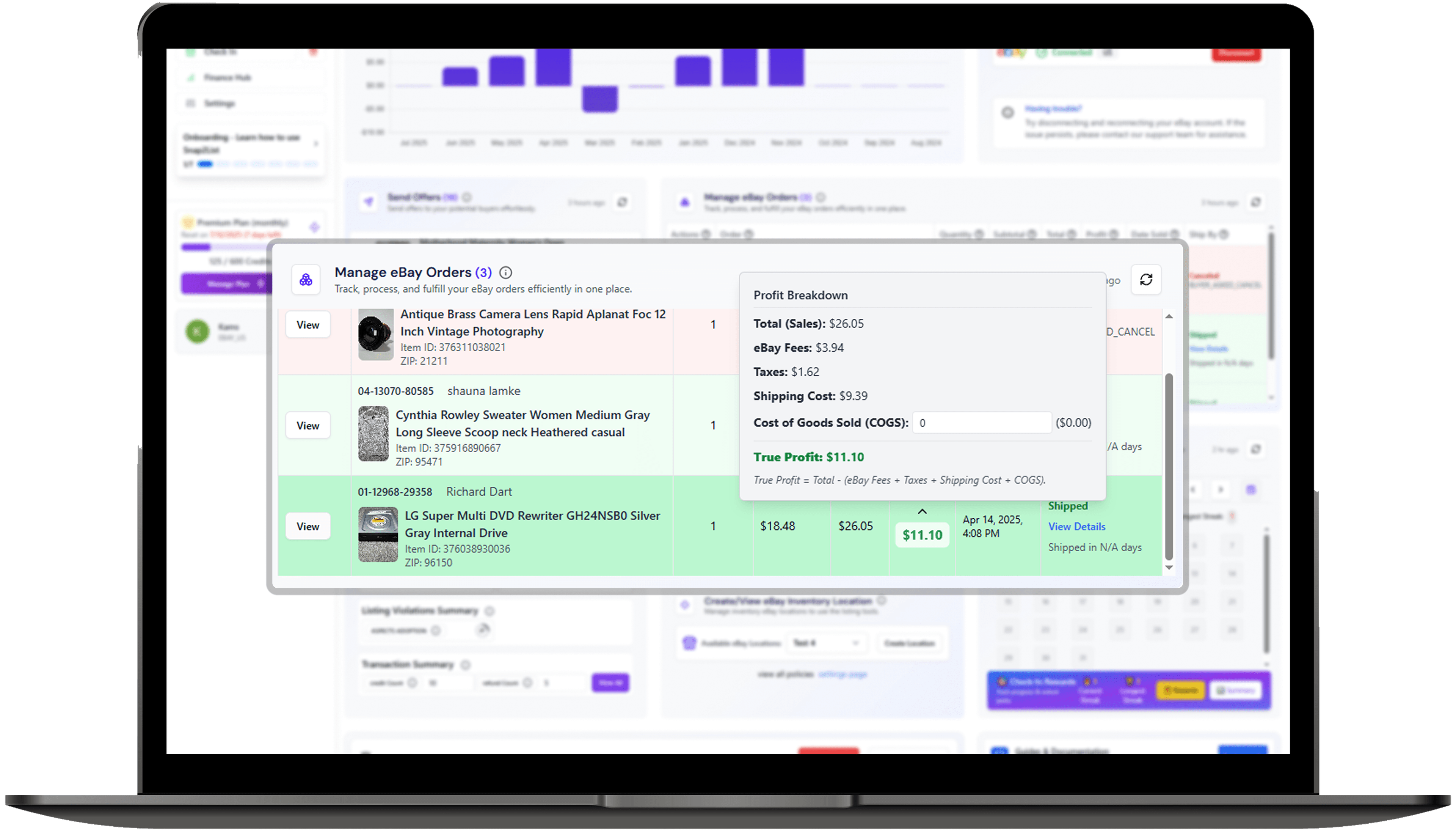 Advanced profit calculation engine with multi-currency support