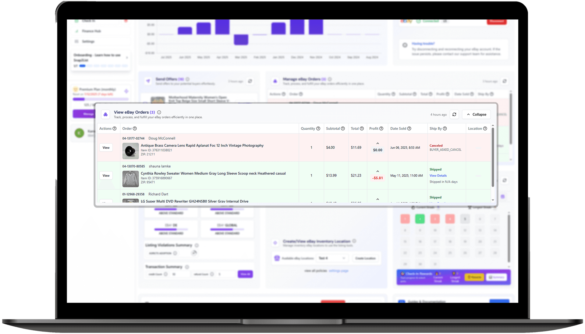 Integrated inventory location management with hierarchical paths