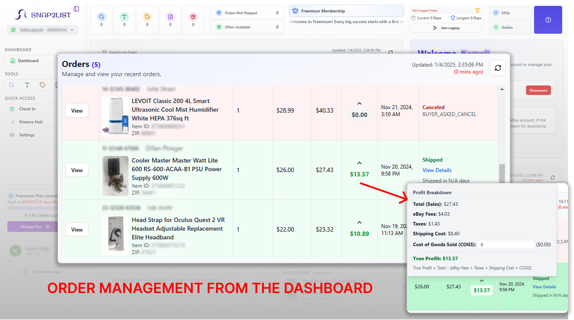 Advanced Inventory & Order Management