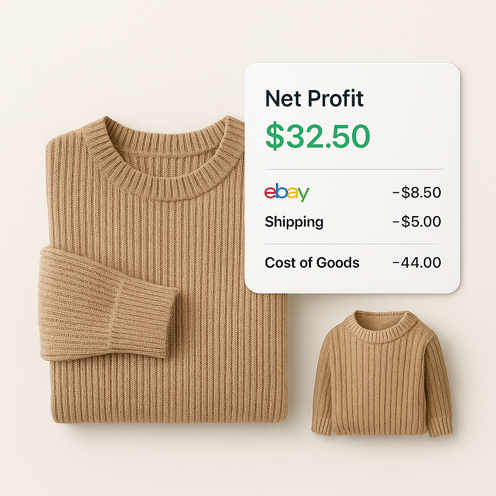 Snap2List Finance Hub for tracking eBay profits and fees