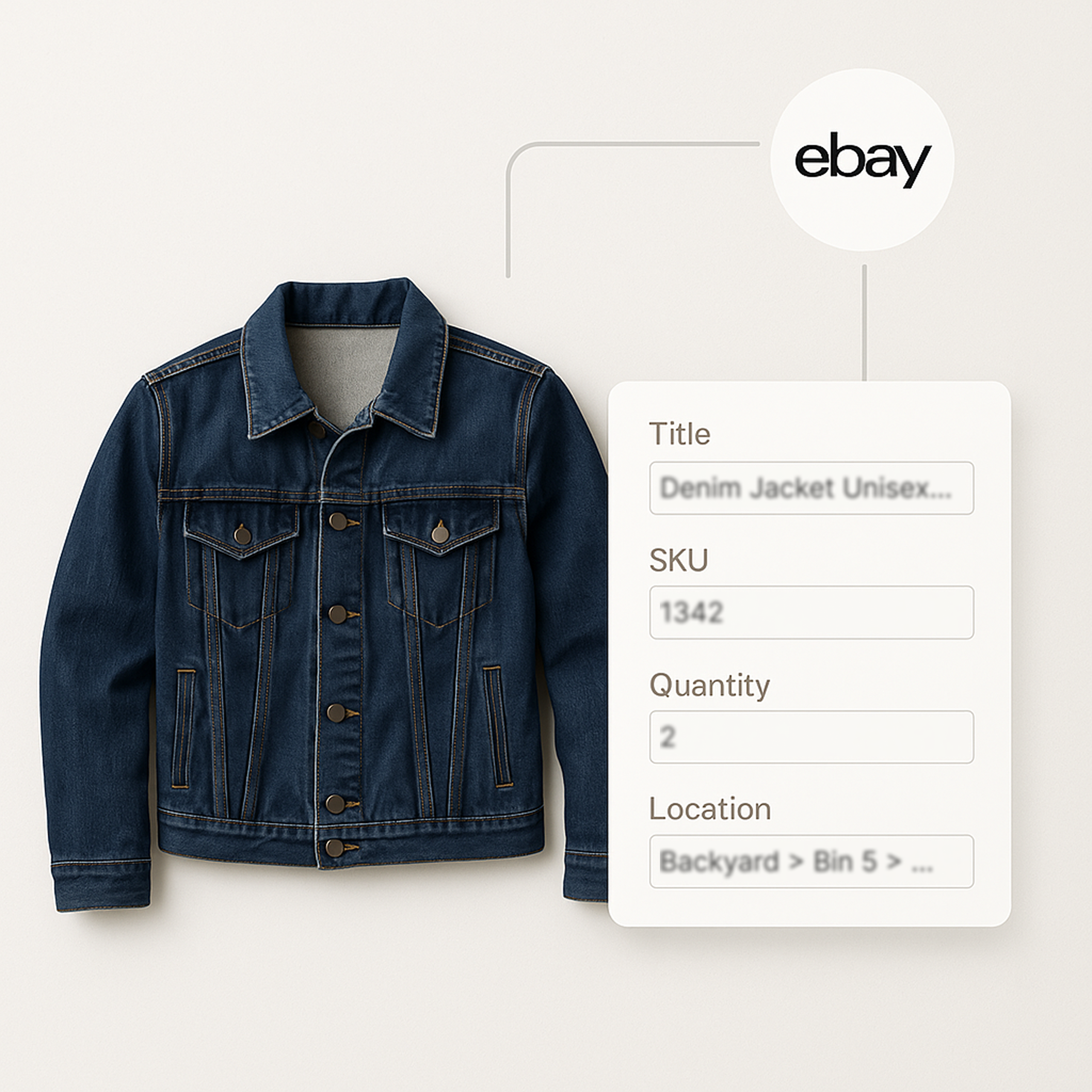 Snap2List manage live eBay listings - Inventory page